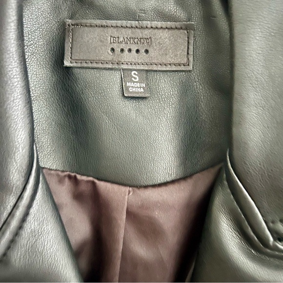 BlankNYC Black faux leather Motorcycle Jacket w/ Zipper size S good condition - Picture 3 of 12